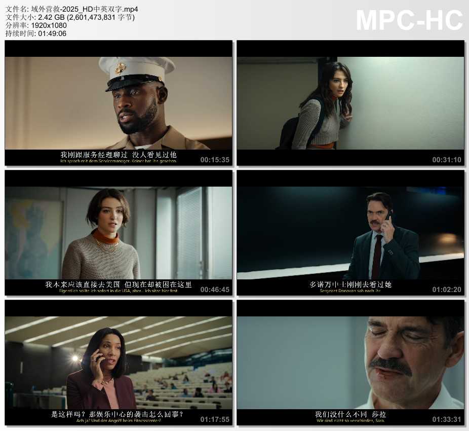 2025年德国动作片《域外营救》HD中英双字